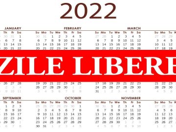 zile libere 2022