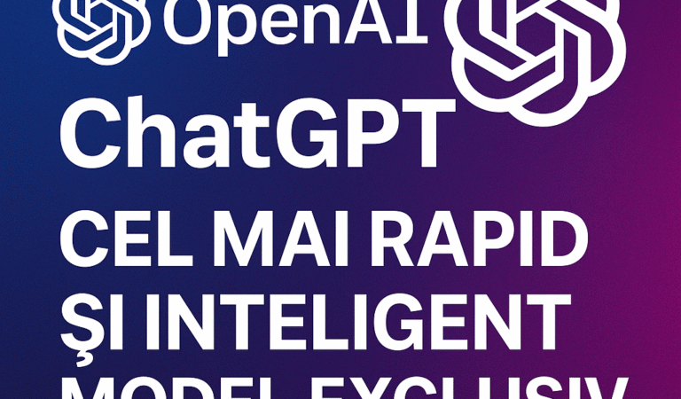 OpenAI ChatGPT: Cel mai rapid și inteligent model exclusiv